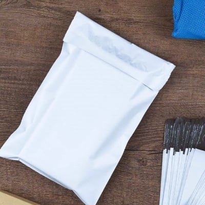 Picture of packaging materials seller poly bag order packing Polybags 50pcs-8 X 10 white Poly