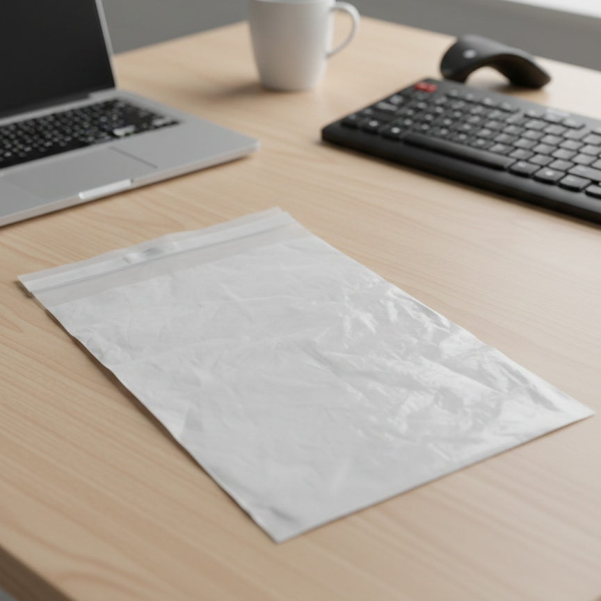 Picture of packaging materials seller poly bag order packing Polybags 50pcs-8 X 10 white Poly