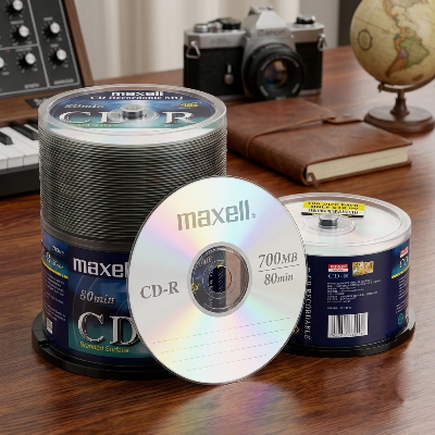 Picture of CD-R Blank Disc 700MB 80Min Blank CD R for Burning Recordable Disc box for Data 40 Pieces spindle-Maxell CD-R