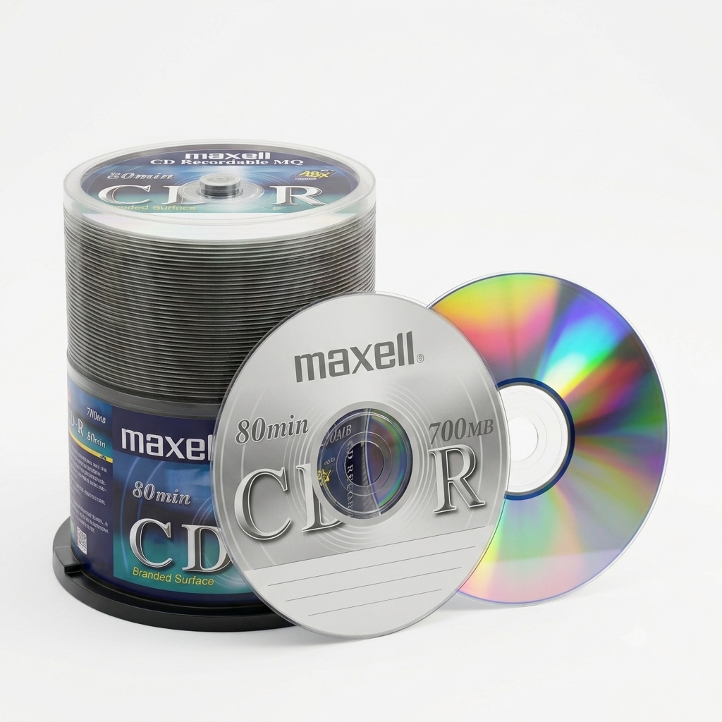 Picture of CD-R Blank Disc 700MB 80Min Blank CD R for Burning Recordable Disc box for Data 40 Pieces spindle-Maxell CD-R