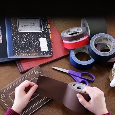 Picture of Binding Tape / Rexine Tape ( Long 45feet/ width 2\"inch) - Black Color/ Green Colour Bindng Tape/ Blue Colour Rexine Tape