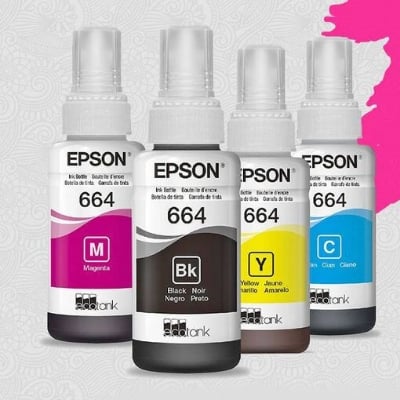 Picture of Epson 664 Original color Ink for Epson Printer Epson L130 L310 L360 L380 L3210 L3250 L805