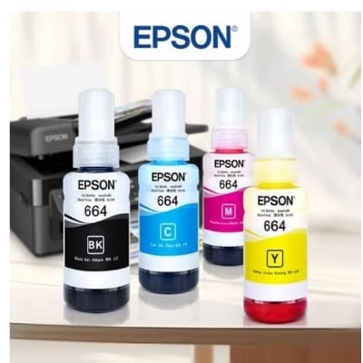 Picture of Epson 664 Original color Ink for Epson Printer Epson L130 L310 L360 L380 L3210 L3250 L805