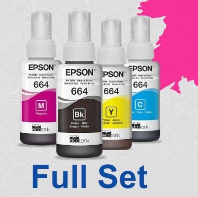 Picture of Epson 664 Original color Ink for Epson Printer Epson L130 L310 L360 L380 L3210 L3250 L805
