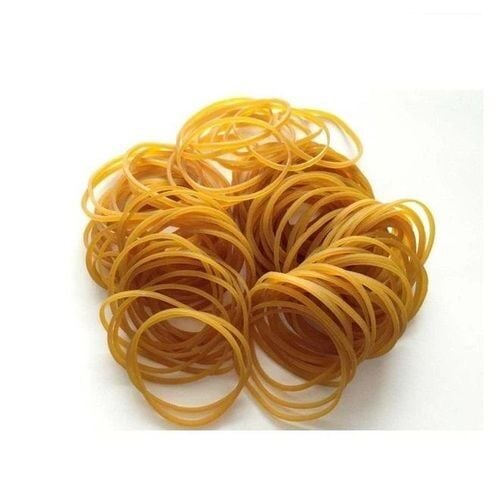 Picture of Rubber band elastic money packaging yellow heavy duty rabber bands pack for office raber band 500Grams