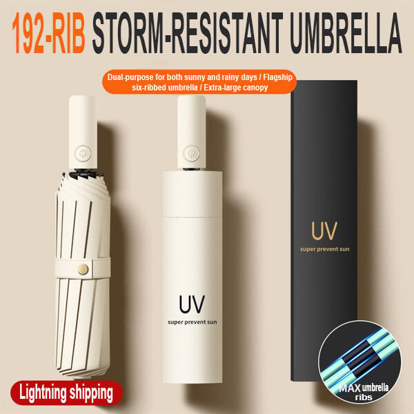 Picture of Big Umbrella for Men & Women 8 Bones Heavy Duty Folding umbralla Full Automatic Auto Open & Close sunny and Rain Windproof 100% Waterproof Oversize Chhataa-Navy Blue