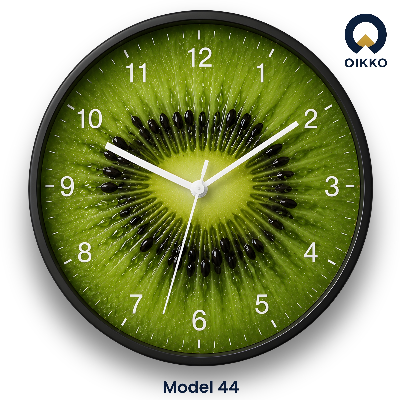 Picture of OIKKO 12 Inch Fresh Kiwi Fruit Slice Design Wall Clock (Model 44)