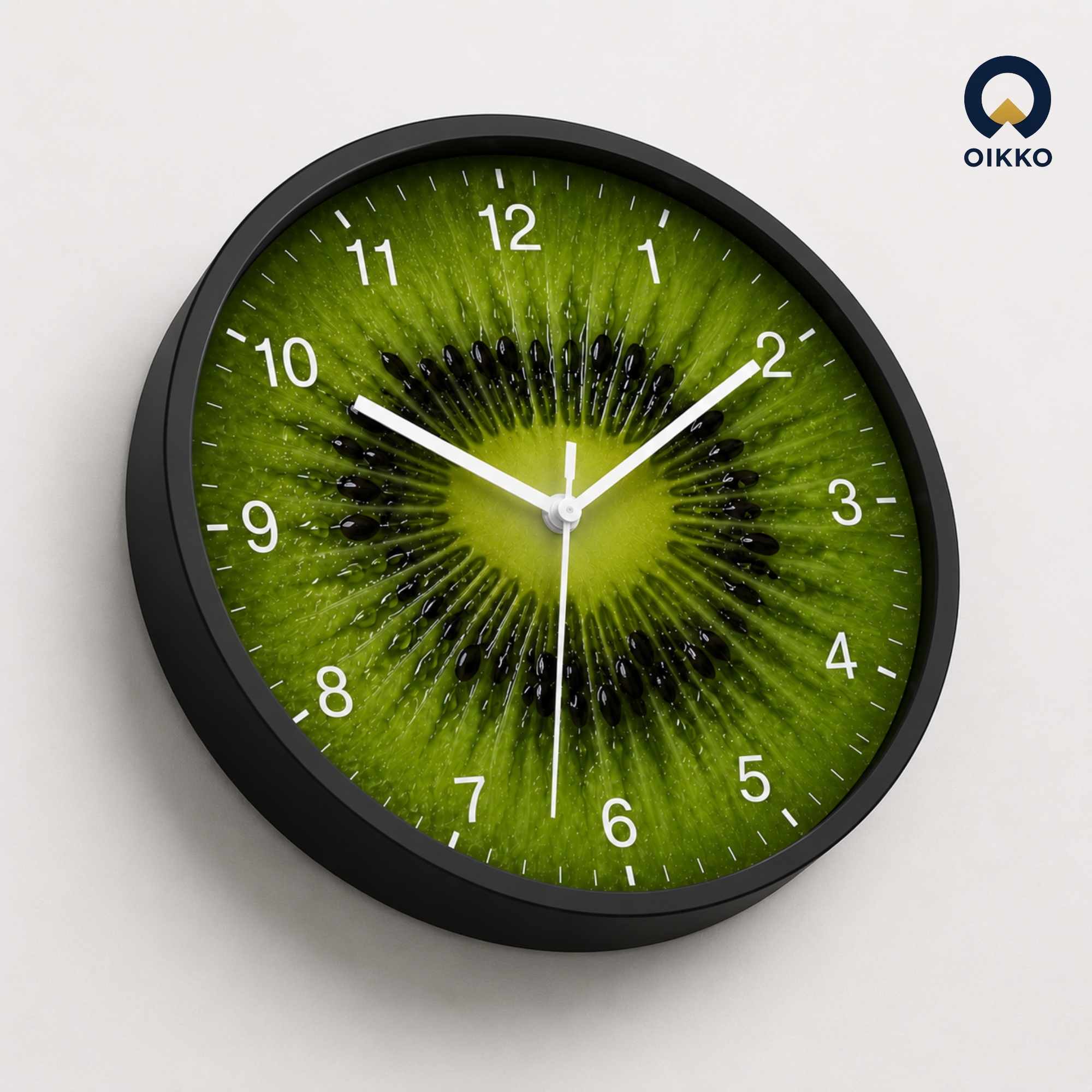 Picture of OIKKO 12 Inch Fresh Kiwi Fruit Slice Design Wall Clock (Model 44)