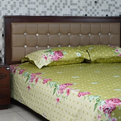 Picture of REGAL Bed Sheet Rose Reverie-315 (Green)