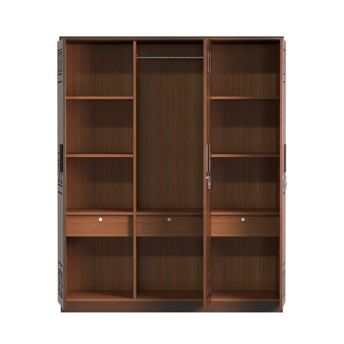 Picture of REGAL Eden Wooden 3 Door Cup Board CBH-358-3-1-20 (3 DOOR)