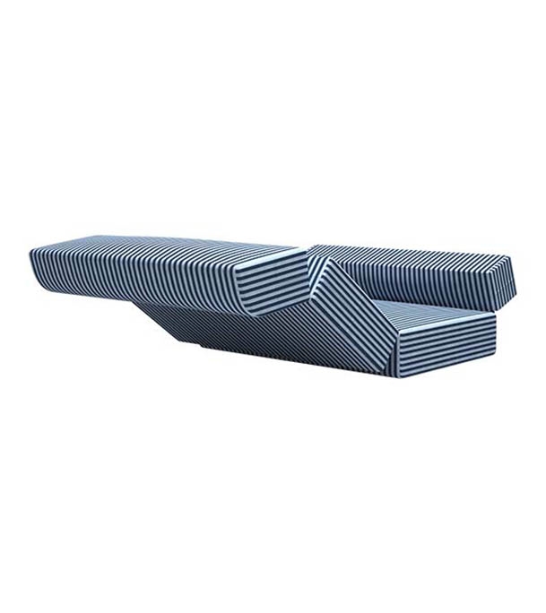 Picture of REGAL Foam Sofa Cum Bed (Single) SCB-205-6-1-07(SINGLE)(Febric-Blue rivers)