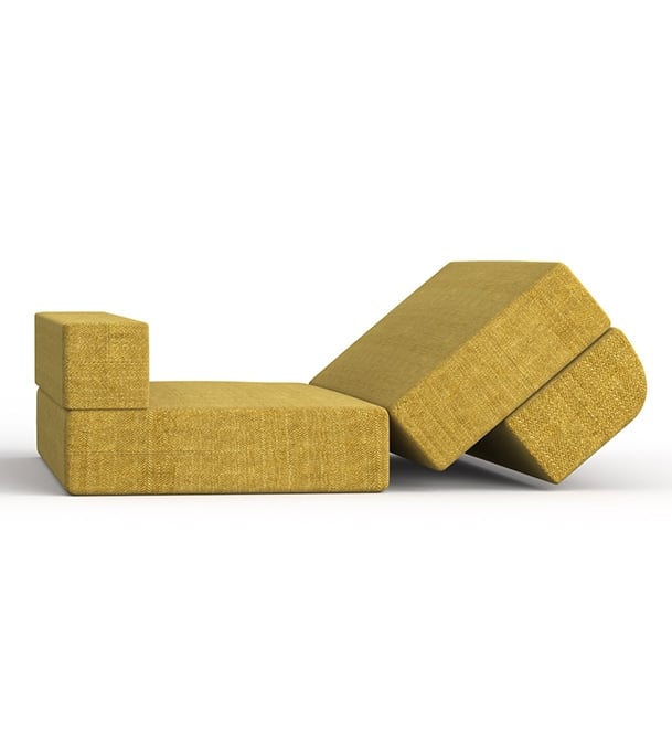 Picture of REGAL Sofa Cum Bed-Yellow SCB-205-6-2-07(SEMI DOUBLE)(Febric-2120)