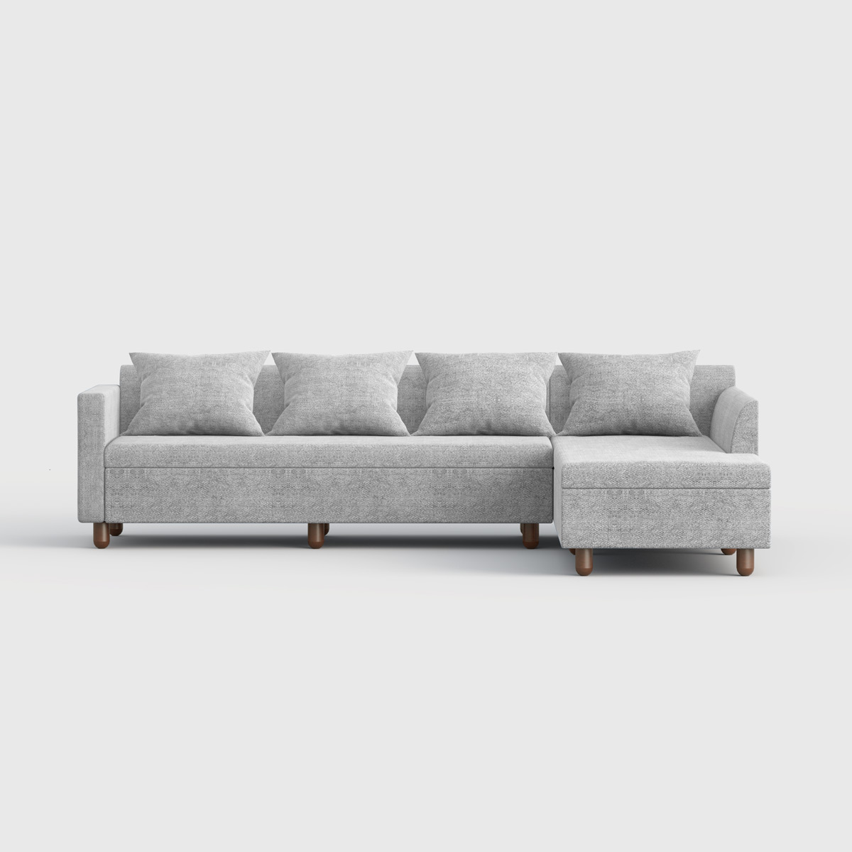 Picture of REGAL Wooden 5 Seater Sofa-IMPERIAL IMPERIAL-SDC-355-3-1-20(5 SEATER L SHP)FABRIC-2123