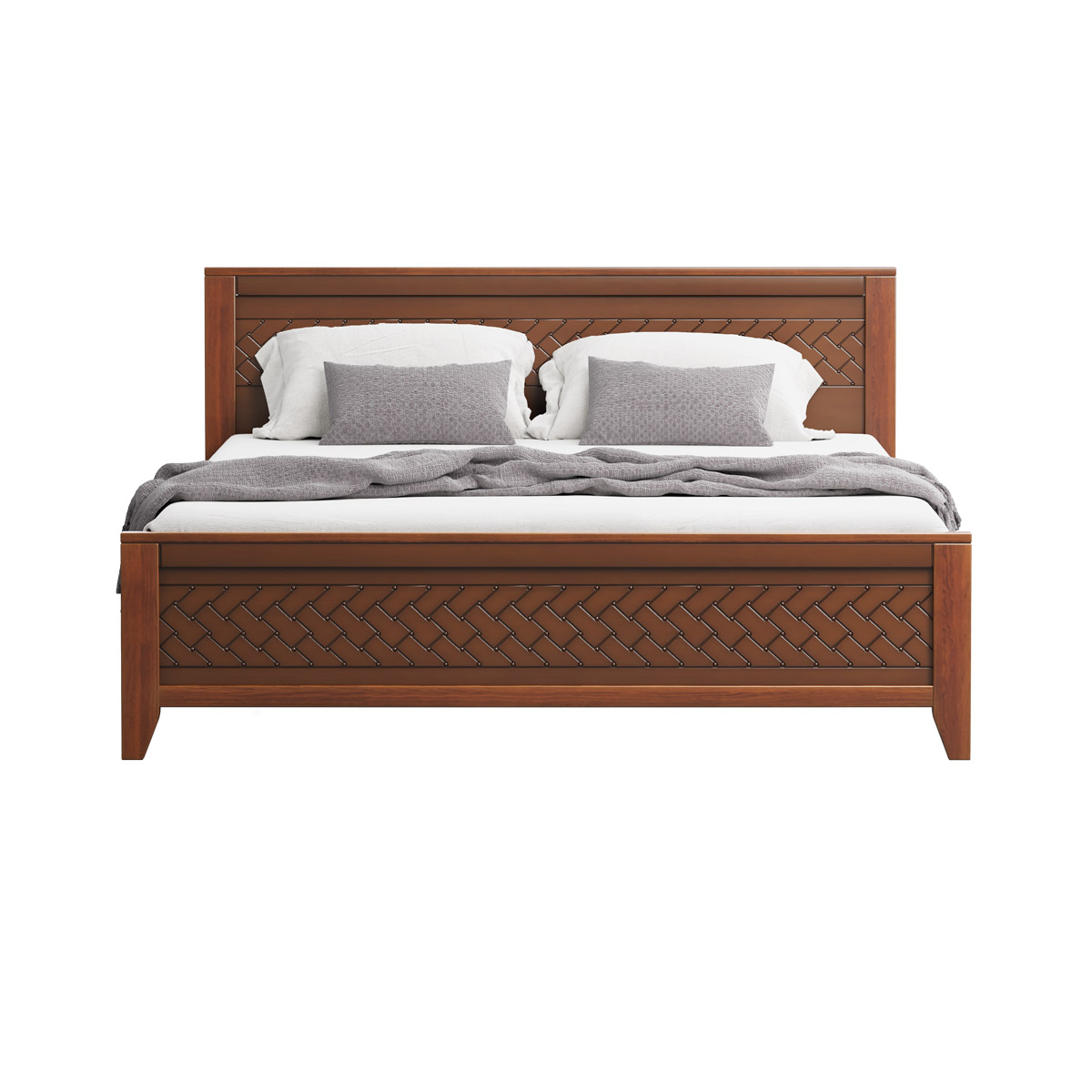 Picture of REGAL Wooden Bed SEMI DOUBLE OLIVIA-BDH-345-3-1-20