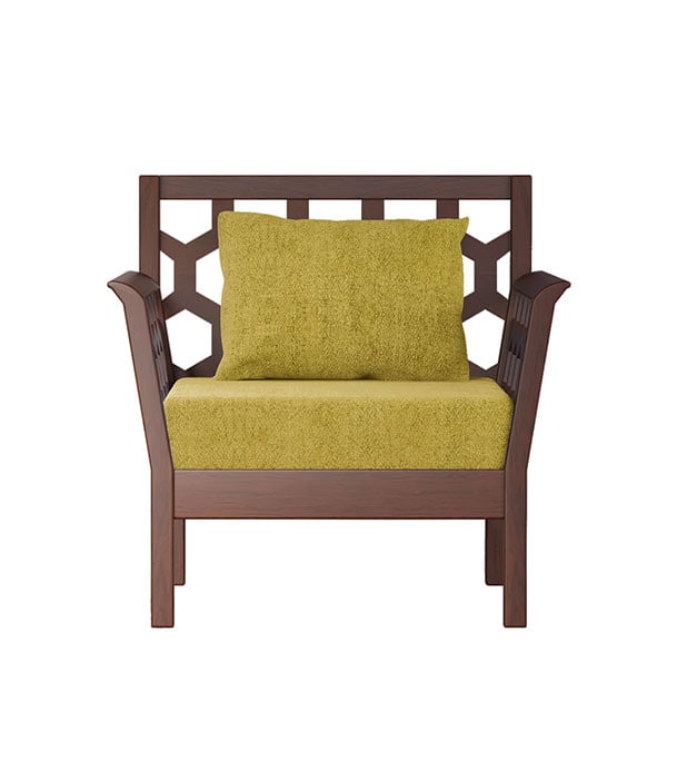 Picture of REGAL Wooden Single Sofa-Noor SSC-316-3-1-20(FABRIC-SF-2120)