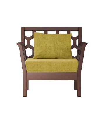 Picture of REGAL Wooden Single Sofa-Noor SSC-316-3-1-20(FABRIC-SF-2120)