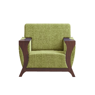 Picture of REGAL Wooden Single Sofa-Rome ROME-SSC-347-3-1-20(FABRIC-SF-2121) (SINGLE)