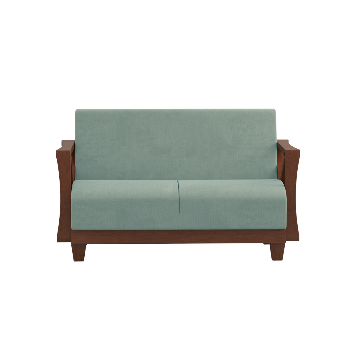 Picture of REGAL WOODEN SOFA-VENICE SDC-343-3-1-20 (Fabric-2158)