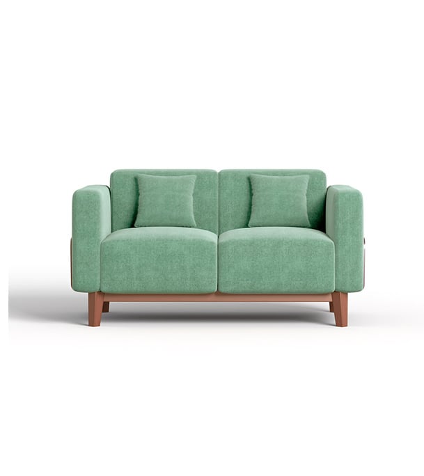 Picture of REGAL Wooden Vienna Sofa I SDC-367-3-1-20-FABRIC-2140 (DOUBLE)