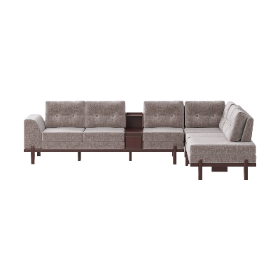 Picture of REGAL SDC-395-3-1-20 (L SHAPE SOFA SET)-FABRIC-2187
