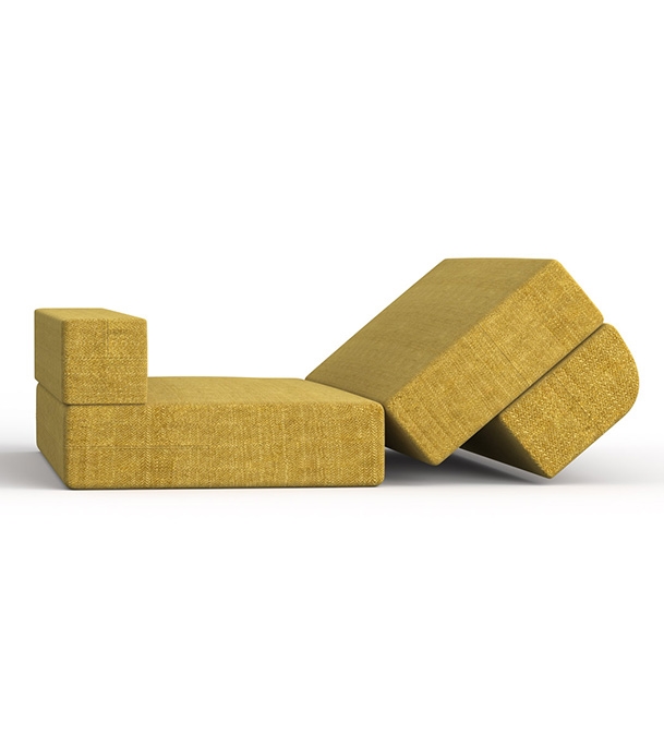 Picture of REGAL Sofa Cum Bed-Yellow SCB-205-6-1-07(SINGLE)(Febric-2120)