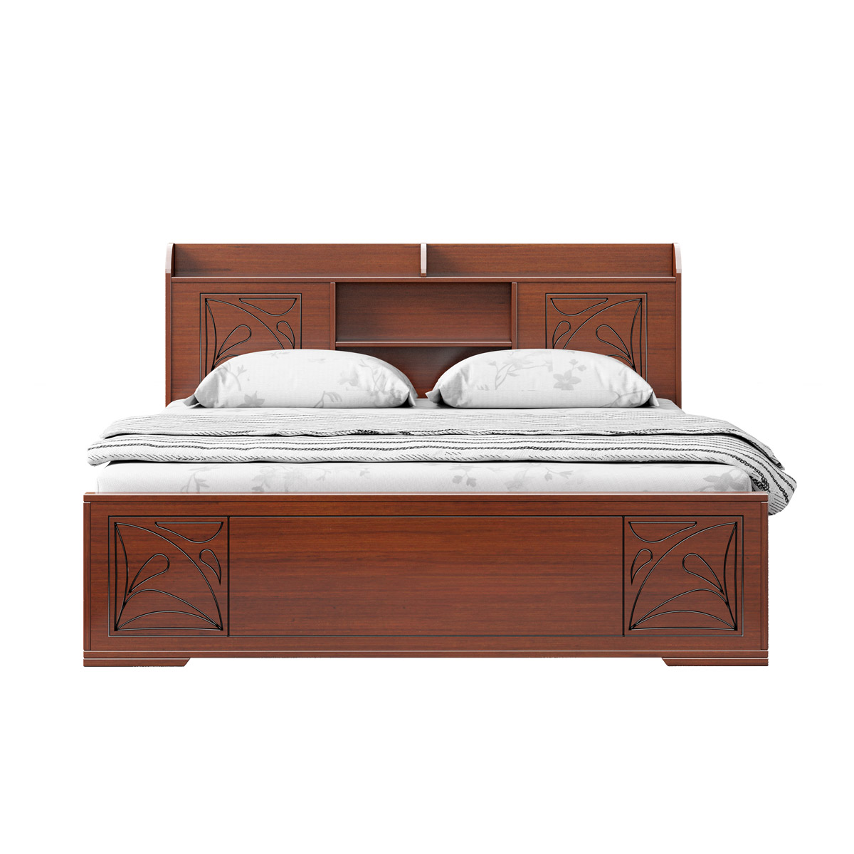 Picture of REGAL WOODEN BED- COZEVA BDH-388-3-1-20 (Double)