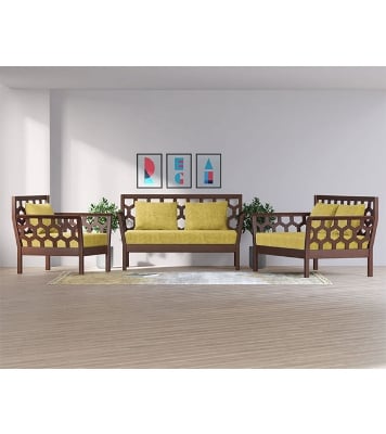 Picture of REGAL Wooden Single Sofa-Noor SSC-316-3-1-20(FABRIC-SF-2120)
