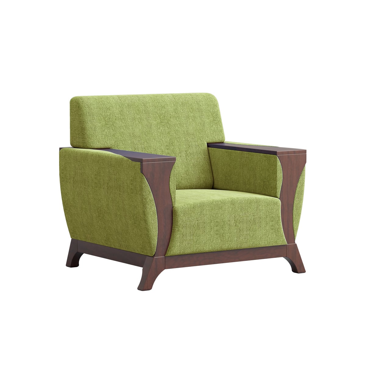 Picture of REGAL Wooden Single Sofa-Rome ROME-SSC-347-3-1-20(FABRIC-SF-2121) (SINGLE)