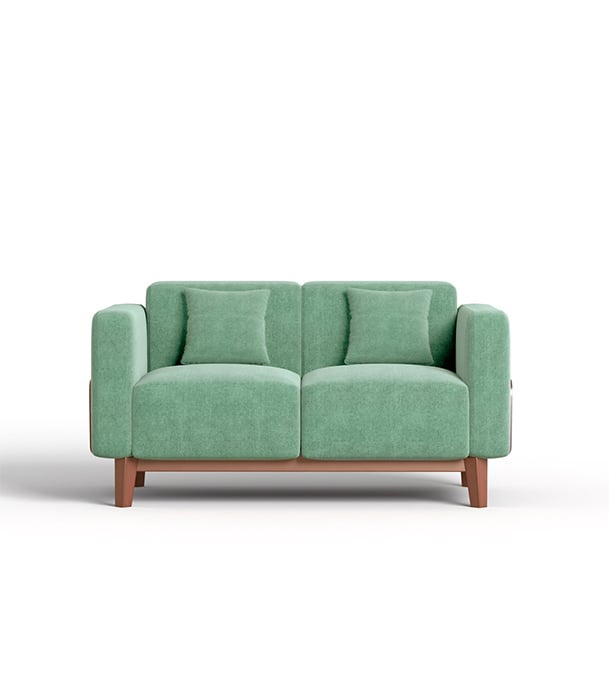 Picture of REGAL Wooden Vienna Sofa I SDC-367-3-1-20-FABRIC-2140 (DOUBLE)
