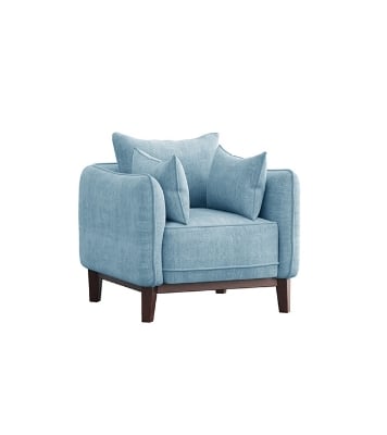 Picture of REGAL Athens Wooden Single Sofa ATHENS-SSC-362-3-1-20(FEBRIC-SF-2119)