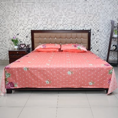 Picture of REGAL Bed Sheet Rose Reverie-315 (Peach)