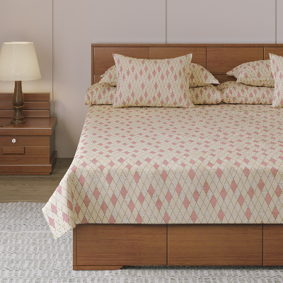 Picture of REGAL Bed Sheet-304 (Peach Sparkles)
