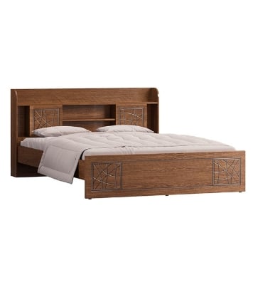 Picture of REGAL CHEVRON Laminated Board Double Bed BDH-145-1-1-20 (DOUBLE)