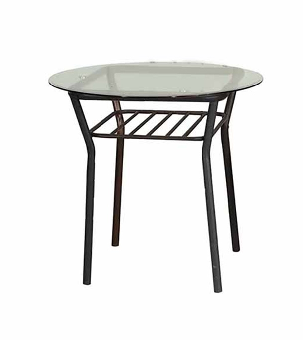 Picture of REGAL Florence Metal Dining Table Black FLORENCE-TDH-204-4-1-8