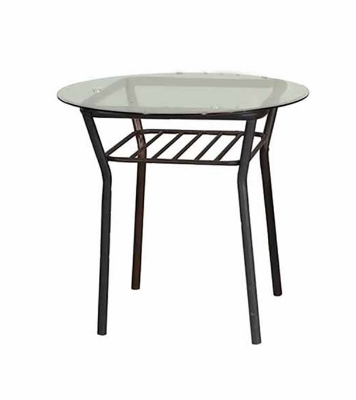 Picture of REGAL Florence Metal Dining Table Black FLORENCE-TDH-204-4-1-8