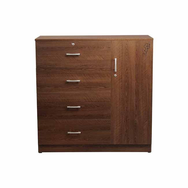Picture of REGAL Harper Laminated Board Wardrobe Antique HARPER-WARDROBE - WDH-101-1-1-20(2PART)