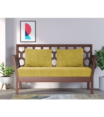 Picture of REGAL Wooden double Sofa-NOOR NOOR-SDC-316-3-1-20(FABRIC-SF-2120)