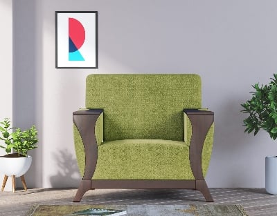 Picture of REGAL Wooden Single Sofa-Rome ROME-SSC-347-3-1-20(FABRIC-SF-2121) (SINGLE)