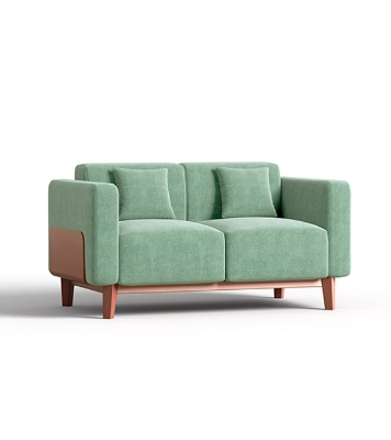 Picture of REGAL Wooden Vienna Sofa I SDC-367-3-1-20-FABRIC-2140 (DOUBLE)
