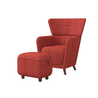 Picture of REGAL Wing Chair With Foot Rest-WCFR-301-3-1-07