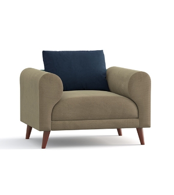 Picture of REGAL WOODEN SINGLE SOFA- TOKYO SSC-368-3-1-20 (Fabric- 2161+2166)