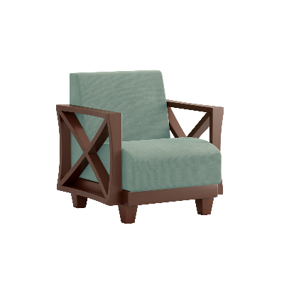Picture of REGAL WOODEN SOFA-VENICE SSC-343-3-1-20(Fabric 2158)