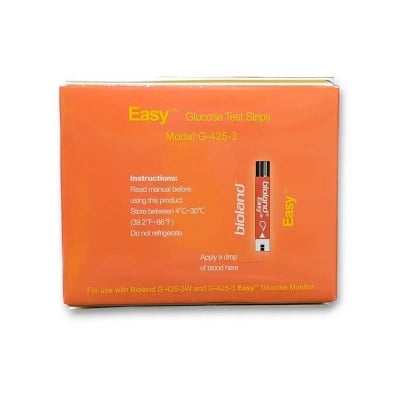Picture of Health Proo Bioland Easy G-423ES Blood Glucose Test Strips – 50 Strips Multicolor