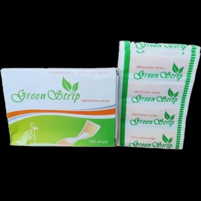 Picture of Green strip One time Bandage 100 pcs 