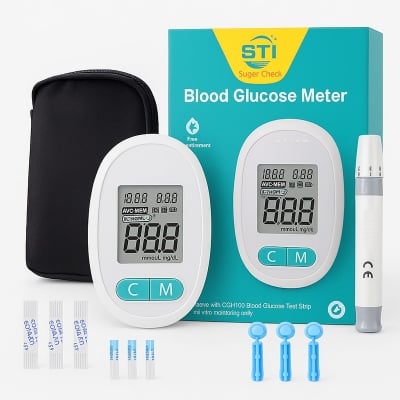 Picture of STI Blood Glucose Monitoring Diabetes Machine Multicolor