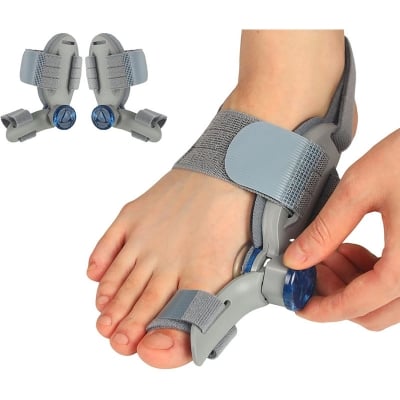 Picture of Bunion Corrector for Women Men Big Toe,Adjustable Knob Bunion Corrector for Bunion Relief,Bunion Fix with Bunion Silicone Pad,Suitable for Left and Right Feet(1PCS) ASH