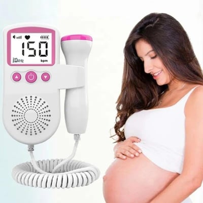 Picture of Portable fetal doppler for pregnant woman, heart rate monitor Multicolor