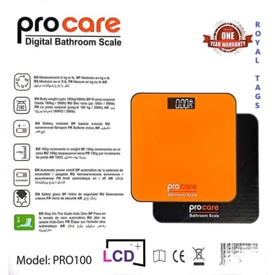 Picture of Procare Digital Bathroom weight Scale_180 KG Multicolor