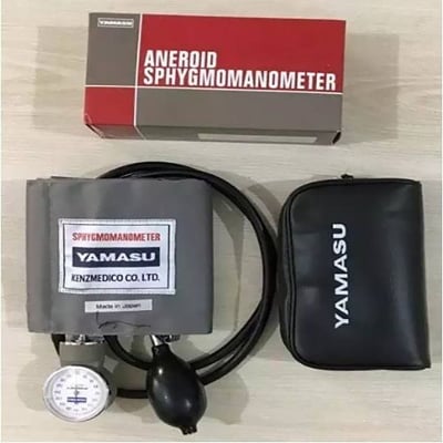 Picture of YamasuYAMASU Aneroid Sphygmomanometer, Manual Blood Pressure Machine With Stethoscope, 500CE, Made in Japan Multicolor