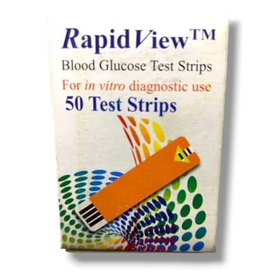 Picture of Rapid view blood glucose test strip 50 PCS Multicolor